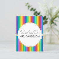 Monde Enseignant le plus grand Rainbow Crayons Sch