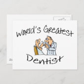 Carte Postale Monde entier plus grand dentiste ouvert (Devant / Derrière)