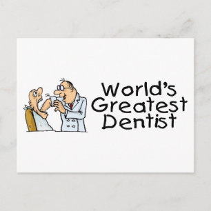 Carte Postale Monde le plus grand dentiste