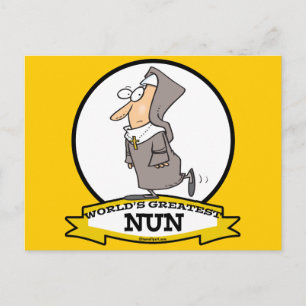 CARTE POSTALE MONDE LE PLUS GRAND NUN CARTOON