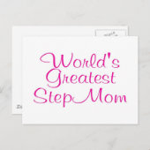 Carte Postale Monde Meilleur pas maman (Devant / Derrière)