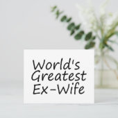 Carte Postale Monde plus grande ex-femme (Debout devant)