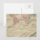 Carte Postale Monde, systèmes fluviaux (Devant / Derrière)