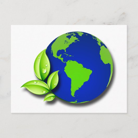 CARTE POSTALE MONDE VERT (Devant)