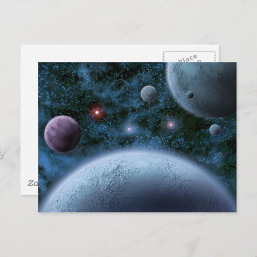 Carte Postale Mondes distants (Devant / Derrière)