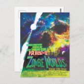 Carte Postale Mondes Zombie Galaxie d'Halloween (Devant / Derrière)