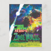 Carte Postale Mondes Zombie Galaxie d'Halloween (Devant)