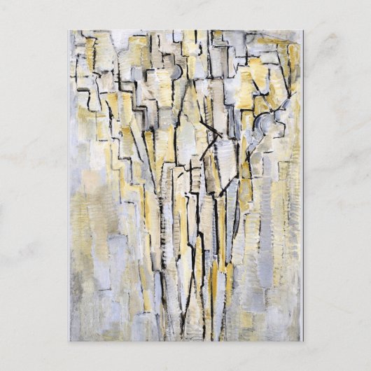 Carte Postale Mondrian - Boom A, oeuvre abstraite (Devant)