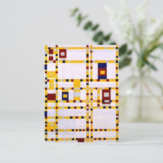 Carte Postale Mondrian - Broadway Boogie Woogie (Debout devant)