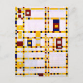 Carte Postale Mondrian - Broadway Boogie Woogie (Devant)