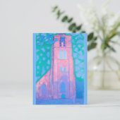 Carte Postale Mondrian - Tour de l'église à Domburg, (Debout devant)