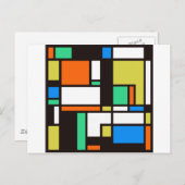 Carte Postale mondrien3 (Devant / Derrière)