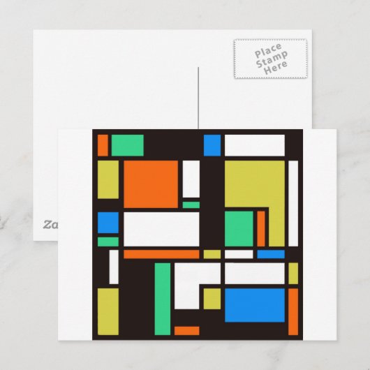 Carte Postale mondrien3 (Devant / Derrière)