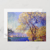 Carte Postale Monet - Antibes vue depuis les jardins de Salis (Devant / Derrière)