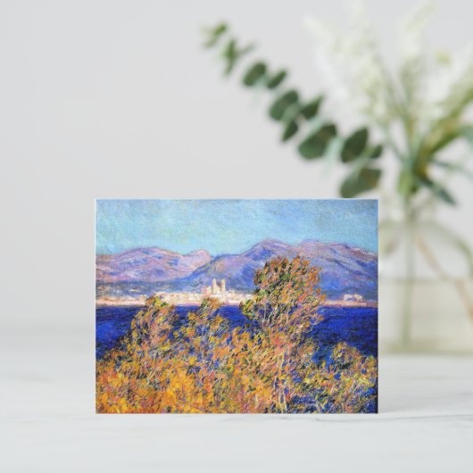 Carte Postale Monet - Antibes vue du Cap, Mistral Wind (Debout devant)