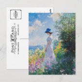 Carte postale Monet Art Vintage (Devant / Derrière)
