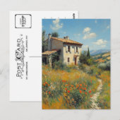 Carte postale Monet Art Vintage (Devant / Derrière)