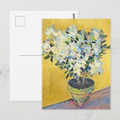 Carte Postale Monet - Azalées blanches dans un pot,  (Devant / Derrière)