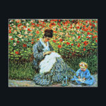 Carte Postale Monet - Camille Monet et Enfant<br><div class="desc">Claude Monet peinture,  Camille Monet et Child.</div>