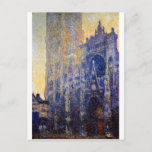 Carte Postale Monet - Cathédrale de Rouen, effet du matin<br><div class="desc">Peinture Claude Monet,  Cathédrale de Rouen,  Portail,  Effet du Matin (Série Cathédrale de Rouen)</div>