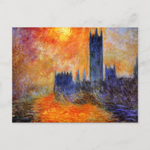 Carte Postale Monet - Chambre du Parlement Sun