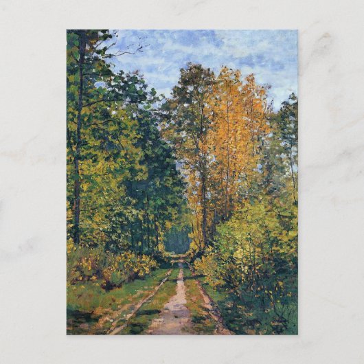 Carte Postale Monet - Chemin en bois (Devant)
