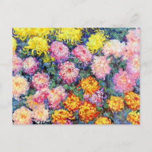 Carte Postale Monet - Chrysanthèmes, peinture de 1897, 