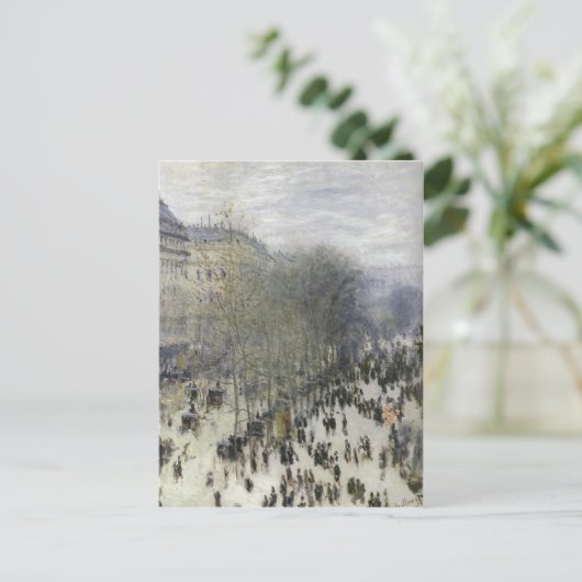 Carte Postale Monet, Claude Boulevard des Capucines 1873 Techniq (Debout devant)