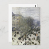 Carte Postale Monet, Claude Boulevard des Capucines 1873 Techniq (Devant / Derrière)