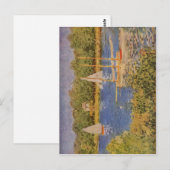 Carte Postale Monet, Claude Das Seinebecken bei Argenteuil 1874 (Devant / Derrière)