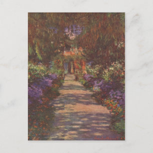 Carte Postale Monet, Claude Gartenweg 1902 Technique ? l auf Lei