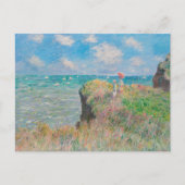 Carte Postale Monet Cliff Walk à Pourvil Impressionist Painting (Devant)