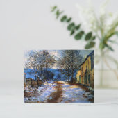 Carte Postale Monet - Effet de neige à Limetz (Debout devant)