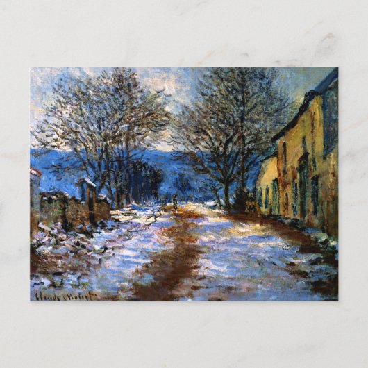 Carte Postale Monet - Effet de neige à Limetz (Devant)