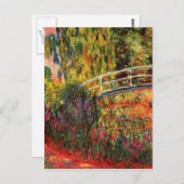 Carte Postale Monet - Etang Lily, Eaux Irises (Devant / Derrière)