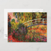 Carte Postale Monet - Etang Lily, Eaux Irises (Devant / Derrière)