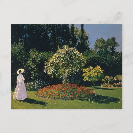 Carte Postale Monet - Femme dans le jardin (Devant)