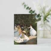Carte postale Monet Femmes dans le jardin (Debout devant)