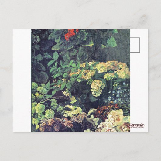 Carte Postale Monet - Fleurs printanières (Dos)