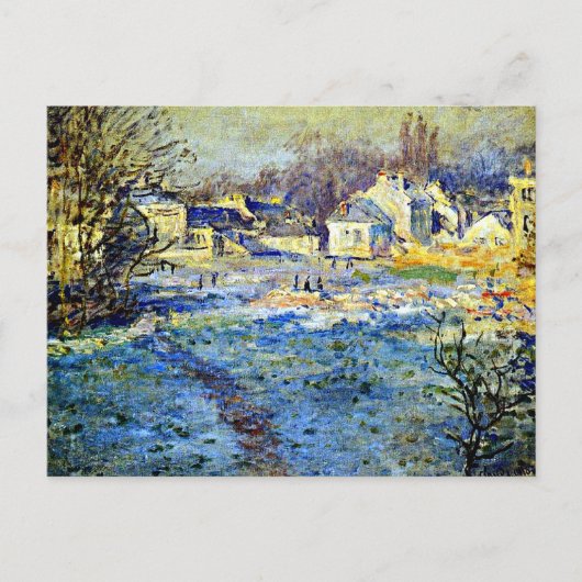 Carte Postale Monet - Frost blanc, (Devant)