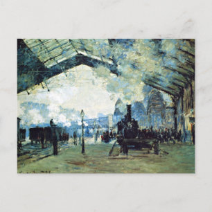 Carte Postale Monet - Gare Saint-Lazare, Train Normande,