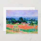 Carte Postale Monet - Haystack à Giverny, fine art (Devant / Derrière)