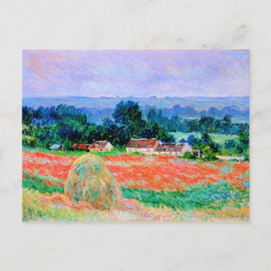 Carte Postale Monet - Haystack à Giverny, fine art (Devant)