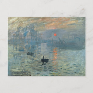 Carte Postale Monet Impression Sunrise Soleil Levant Peinture Le