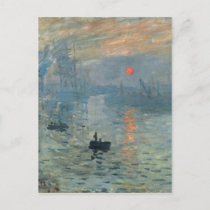 Carte Postale Monet Impression Sunrise Soleil Levant Peinture Le
