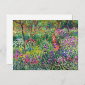 Carte Postale Monet Iris (Devant / Derrière)