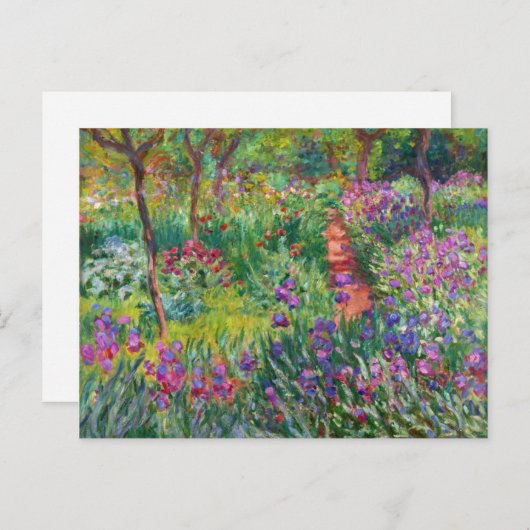 Carte Postale Monet Iris (Devant / Derrière)