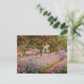 Carte Postale Monet - Iris dans le jardin de Monet  (Debout devant)
