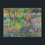 Carte Postale Monet Iris Garden at Giverny Postcard<br><div class="desc">Monet Iris Garden at Givern postcard. Oil painting on canvas 1899. The Iris Garden at Giverny represents one of monet’s most colorful and beloved flower paintings. The vibrant use of purples, reds, greens and blues makes this one of the most dynamic impressionist pieces from this rich period in Monet’s career....</div>