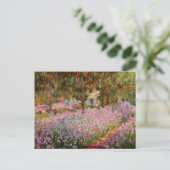 Carte Postale Monet - Irises dans le jardin de Monet (Debout devant)